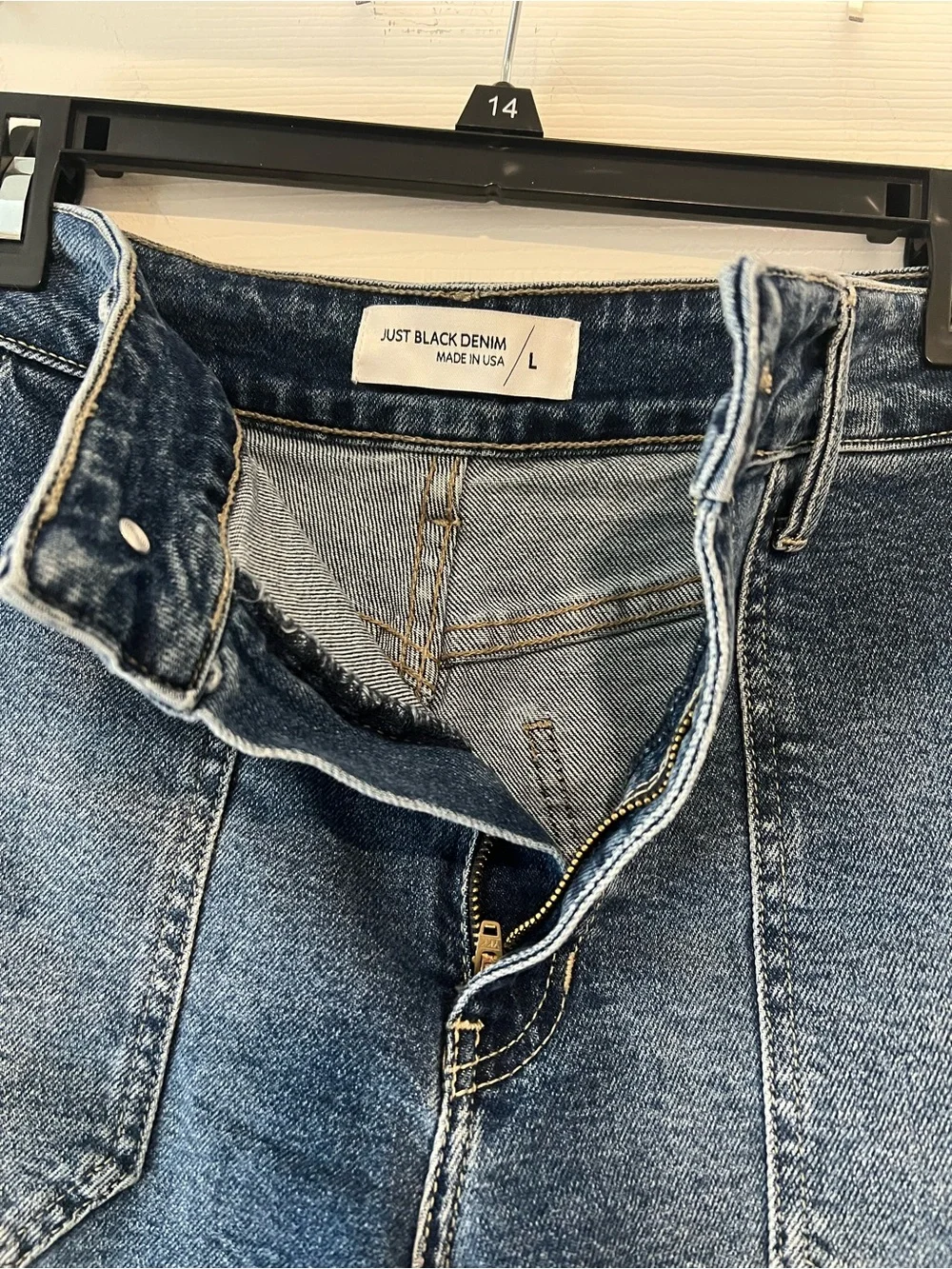 “Just Black Denim” denim shorts